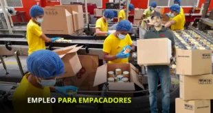 Se solicita EMPACADOR| +10 vacantes libres en diferentes puestos